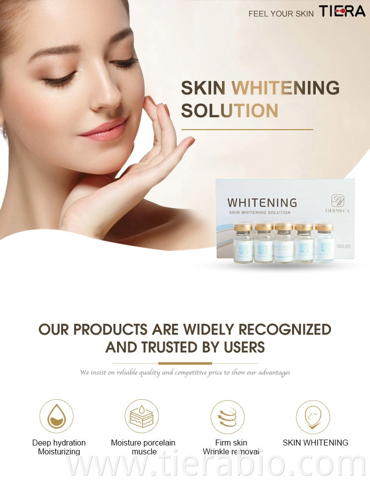 Skin Whitening Injection Mesotherapy Hyaluronic Acid Pigment Removal Clinical Glutamic Acid Vial Whitening Btx Injection